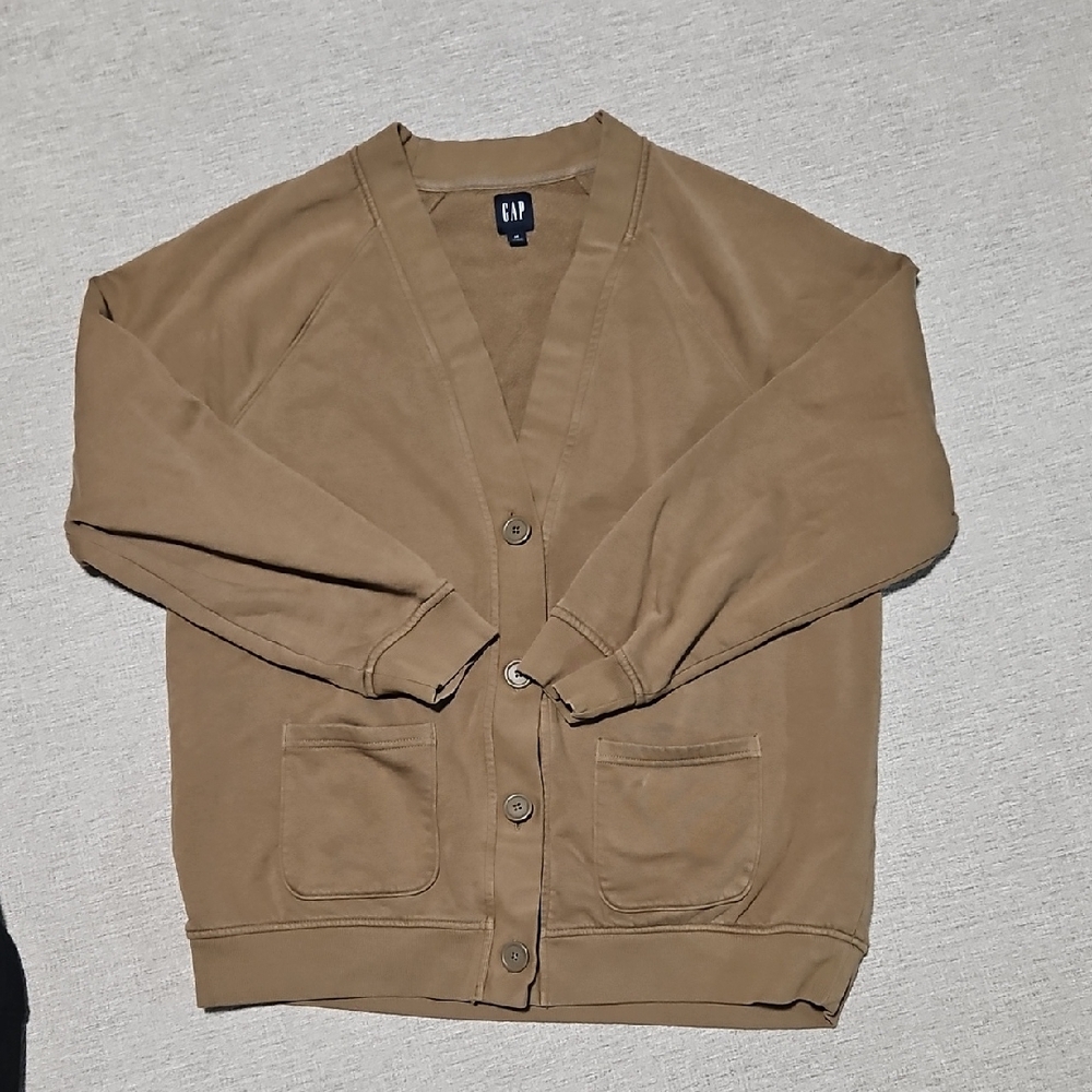 Gap Brown Sweatshirt Cardigan